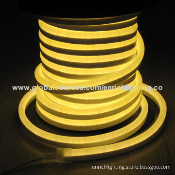 Flexible LED Neon Tubes, Single Color, 80 Pieces/Meter, IP65, 230/120V AC, 5W/Meter, Indoor, OutdoorNew